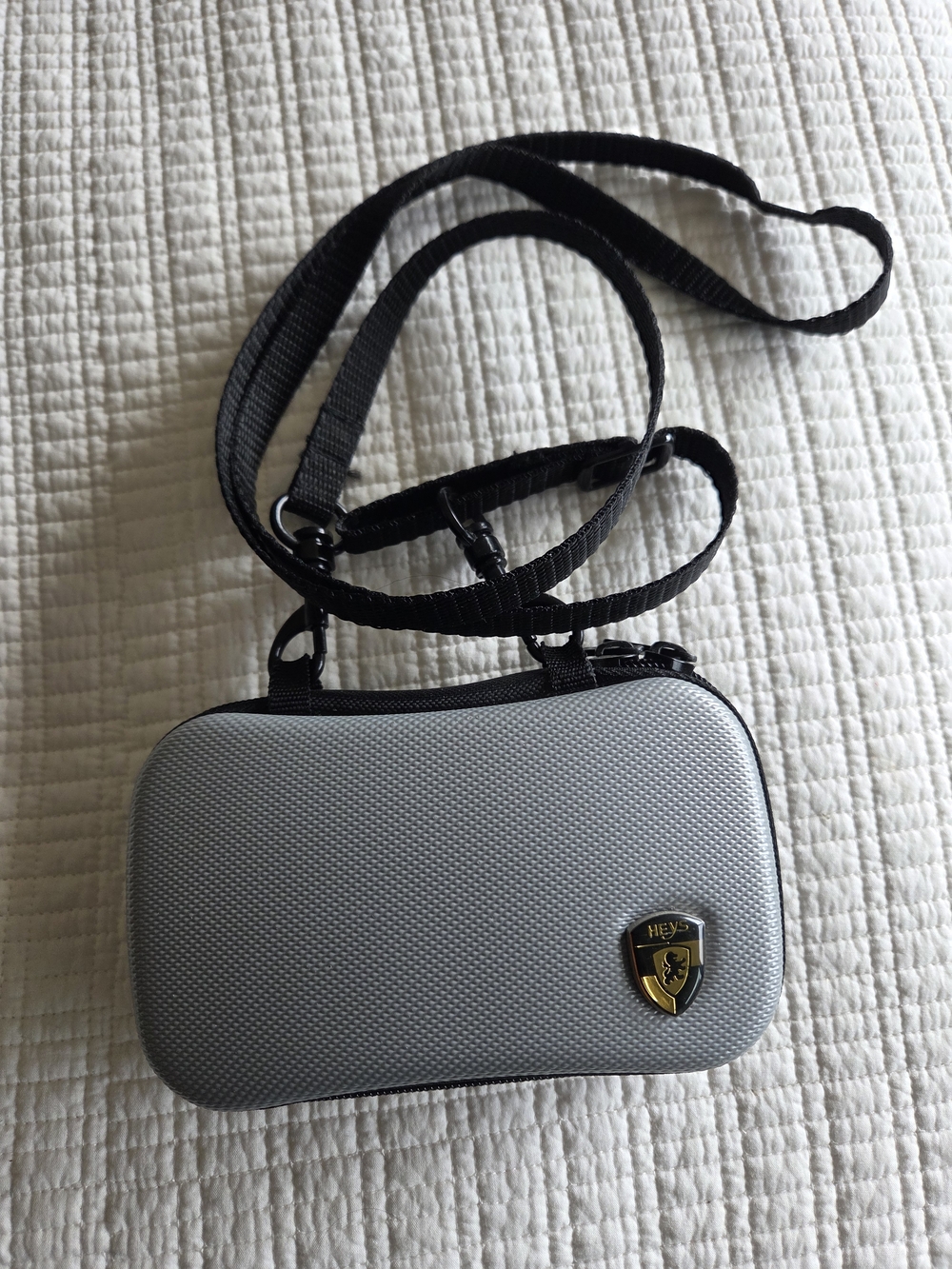Heys Grey Crossbody Mini Bag with Adjustable Strap